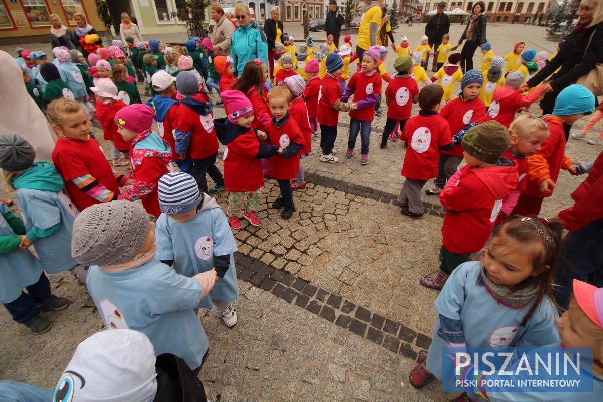 Kolorowy kwiatek na Placu Daszyńskiego