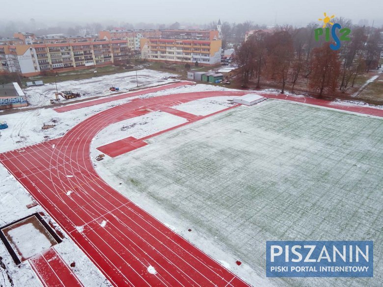 Modernizowany stadion z lotu ptaka