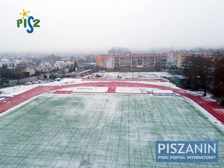 Modernizowany stadion z lotu ptaka