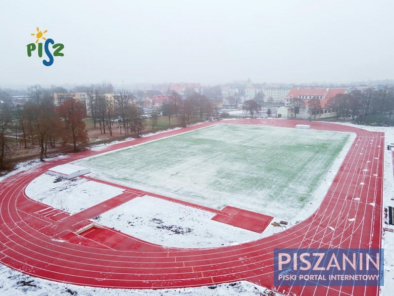 Modernizowany stadion z lotu ptaka