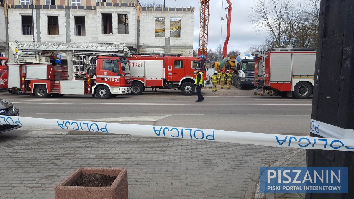 Wypadek na budowie PDK. Zawaliła się konstrukcja pod wylewanym stropem