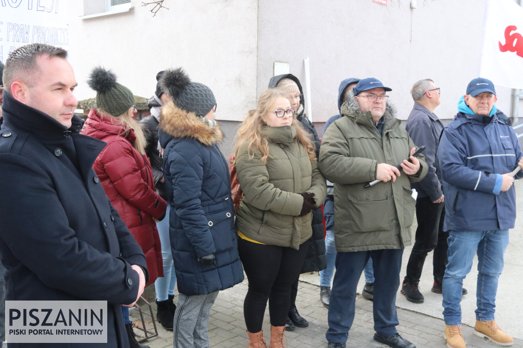 Protest piskich pracowników Poczty Polskiej