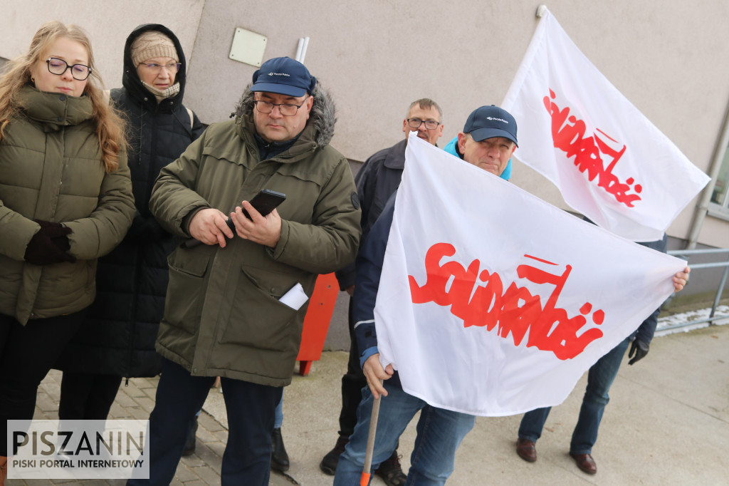 Protest piskich pracowników Poczty Polskiej