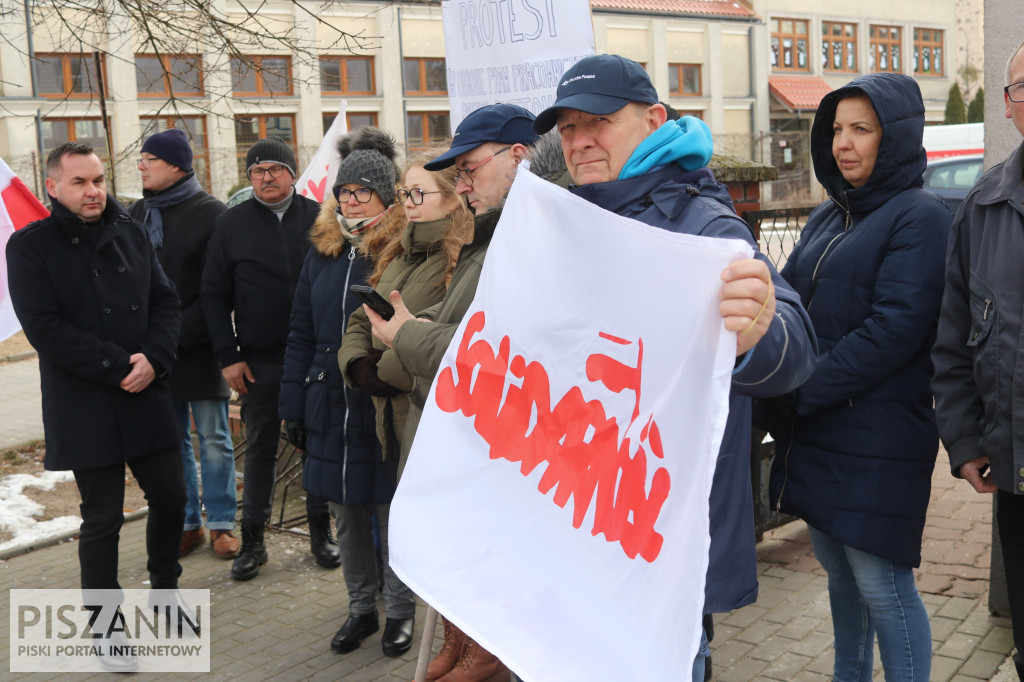 Protest piskich pracowników Poczty Polskiej