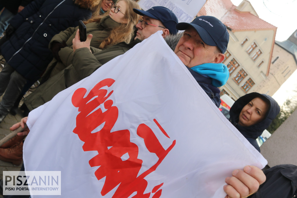 Protest piskich pracowników Poczty Polskiej