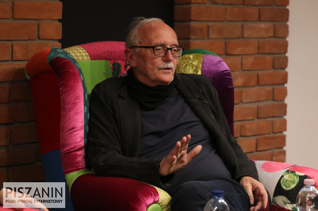 Prof. Bralczyk i Michał Ogórek w Piszu
