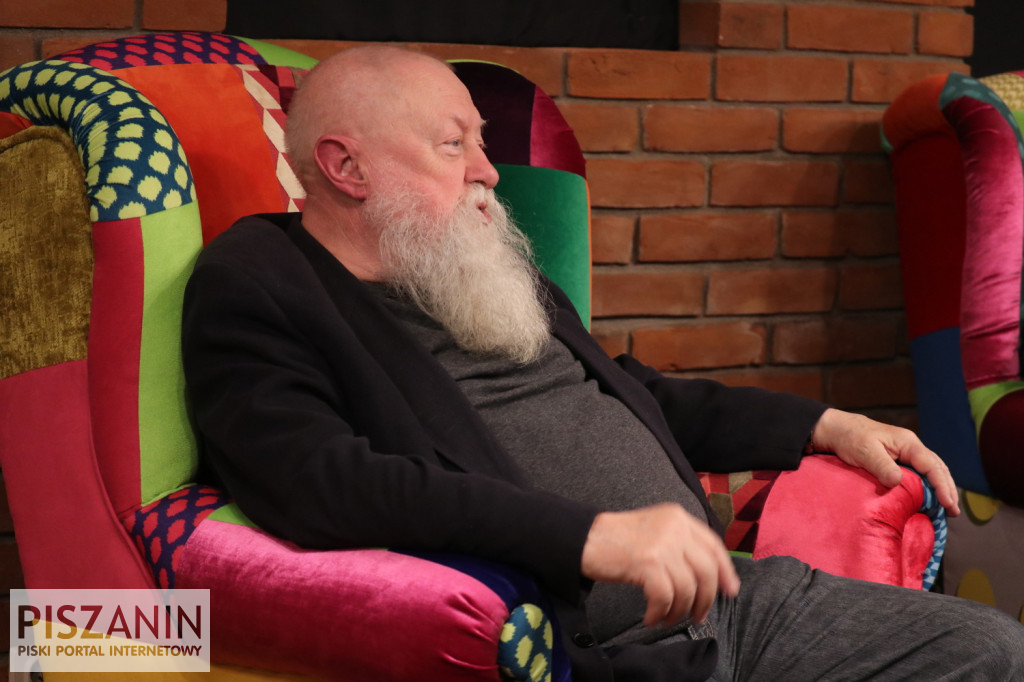 Prof. Bralczyk i Michał Ogórek w Piszu
