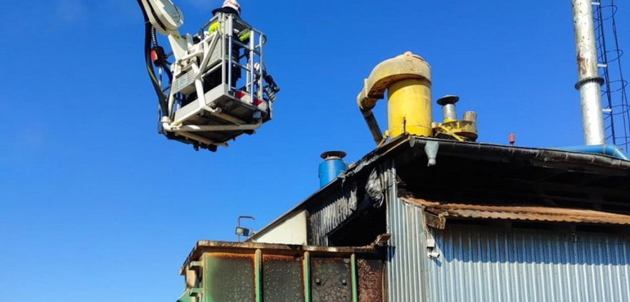 Płonął tartak w Uścianach