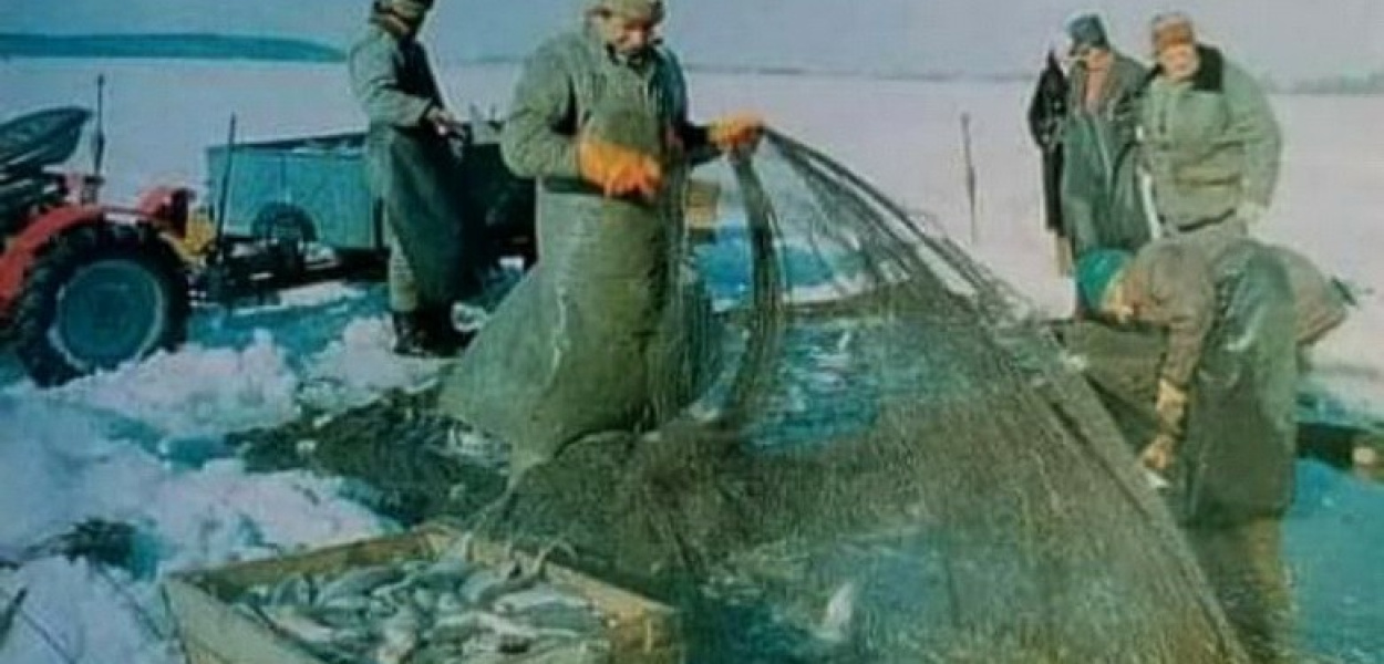 Taaakie połowy były kiedyś na Śniardwach