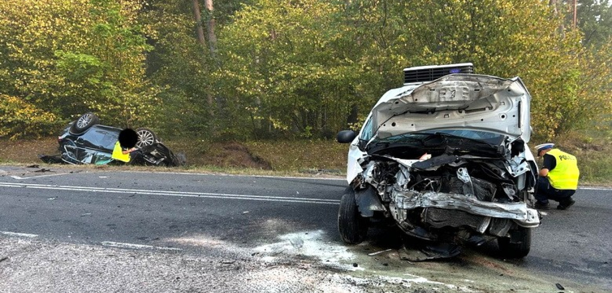 Wypadek drogowy i 4 kolizje. Ostatni wakacyjny weekend na drodze
