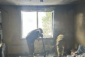 Mając prawie 3 promile podpaliła dywan w mieszkaniu partnera