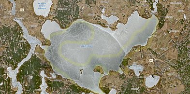 Zobacz Śniardwy i Roś na zdjęciach satelitarnych: koniec zimy na jeziorach?