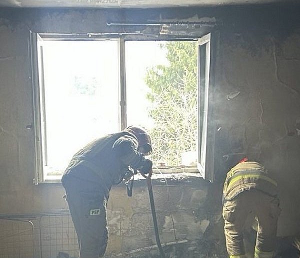 Mając prawie 3 promile podpaliła dywan w mieszkaniu partnera