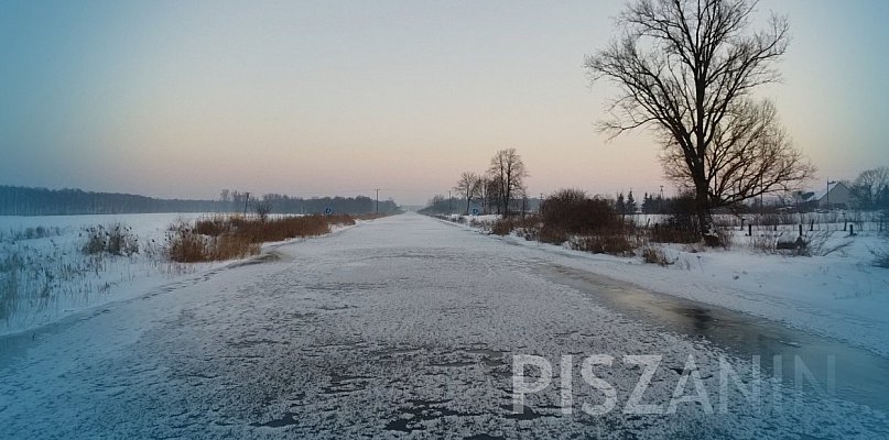 Kanał Jegliński zamarznięty. Piękny, ale ekstremalnie niebezpieczny!