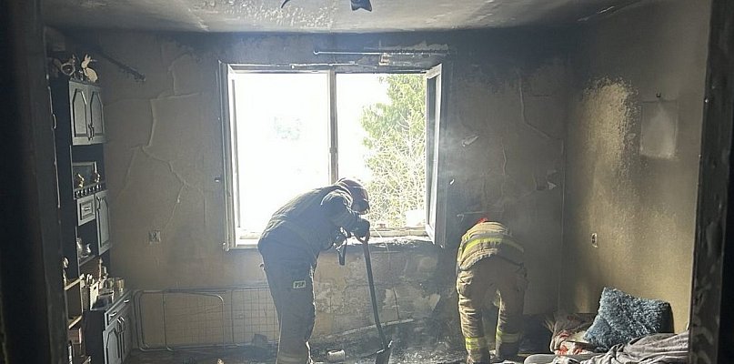 Mając prawie 3 promile podpaliła dywan w mieszkaniu partnera