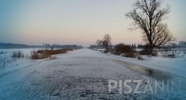 Kanał Jegliński zamarznięty. Piękny, ale ekstremalnie niebezpieczny!